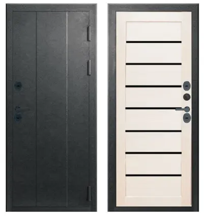 Термо Axeldoors BASIC Антик черное серебро Царга